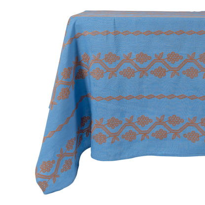 Napa Tablecloth in Blue - Hosted by Kelly Gaudreau