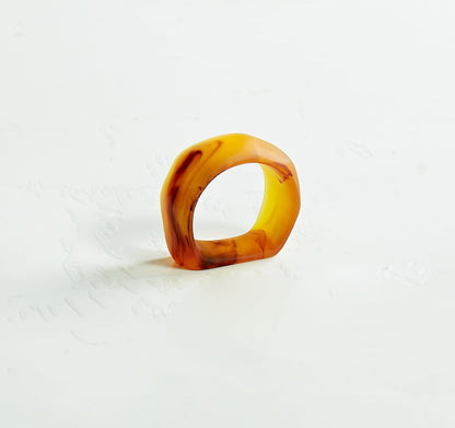 Napkin Ring in Tortoise Swirl - Set of 2 - Hosted by Kelly Gaudreau