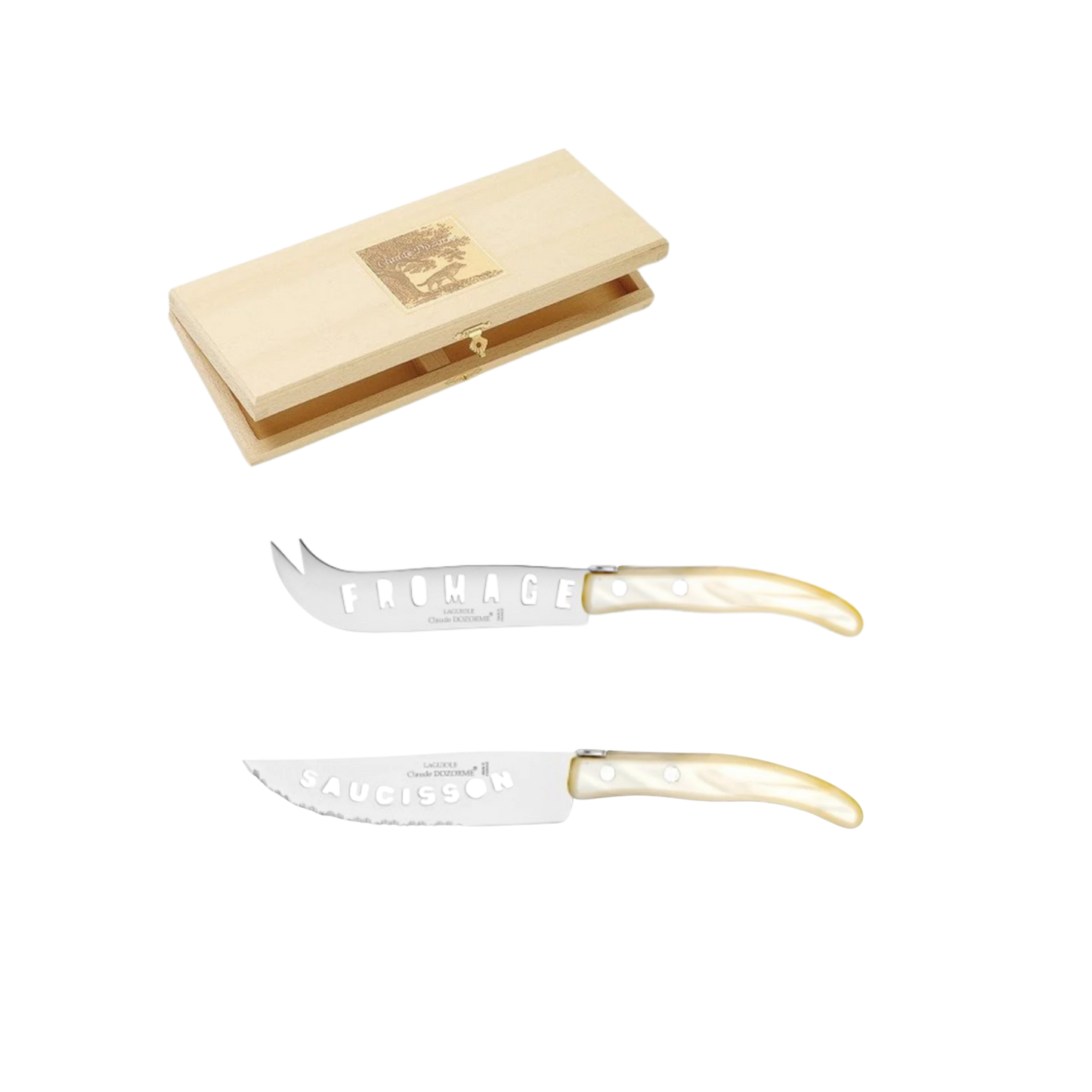 Berlingot Sausage and Cheese Knife Box Set
