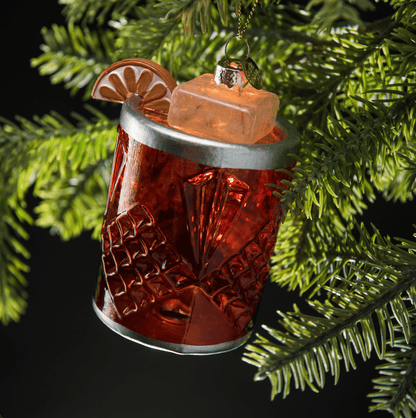 Negroni Cocktail Holiday Ornament Christmas Decor - Hosted by Kelly Gaudreau