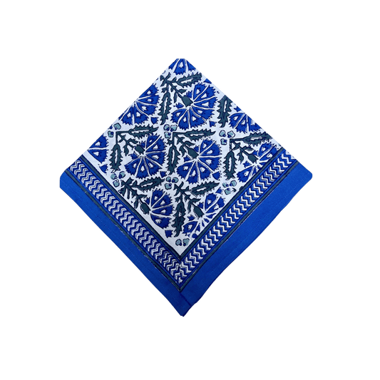 NH Napkin, 20 x 20, Blue, White, Drk Grey - Hosted by Kelly Gaudreau