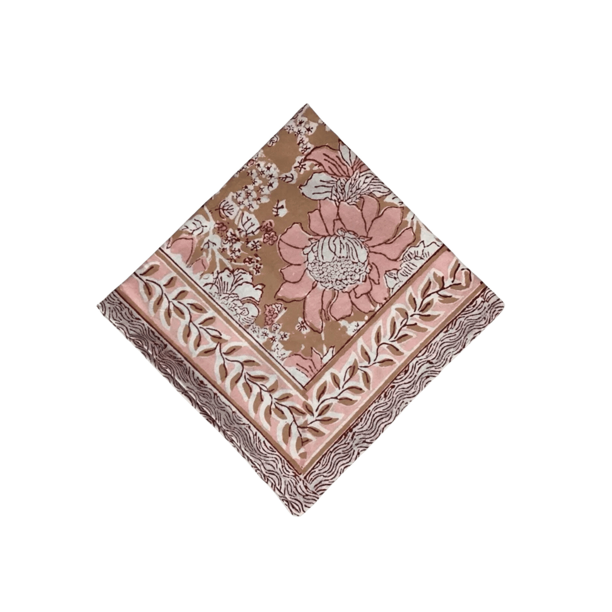 NH Napkin, 20 x 20, Pink, Tan, White - Hosted by Kelly Gaudreau
