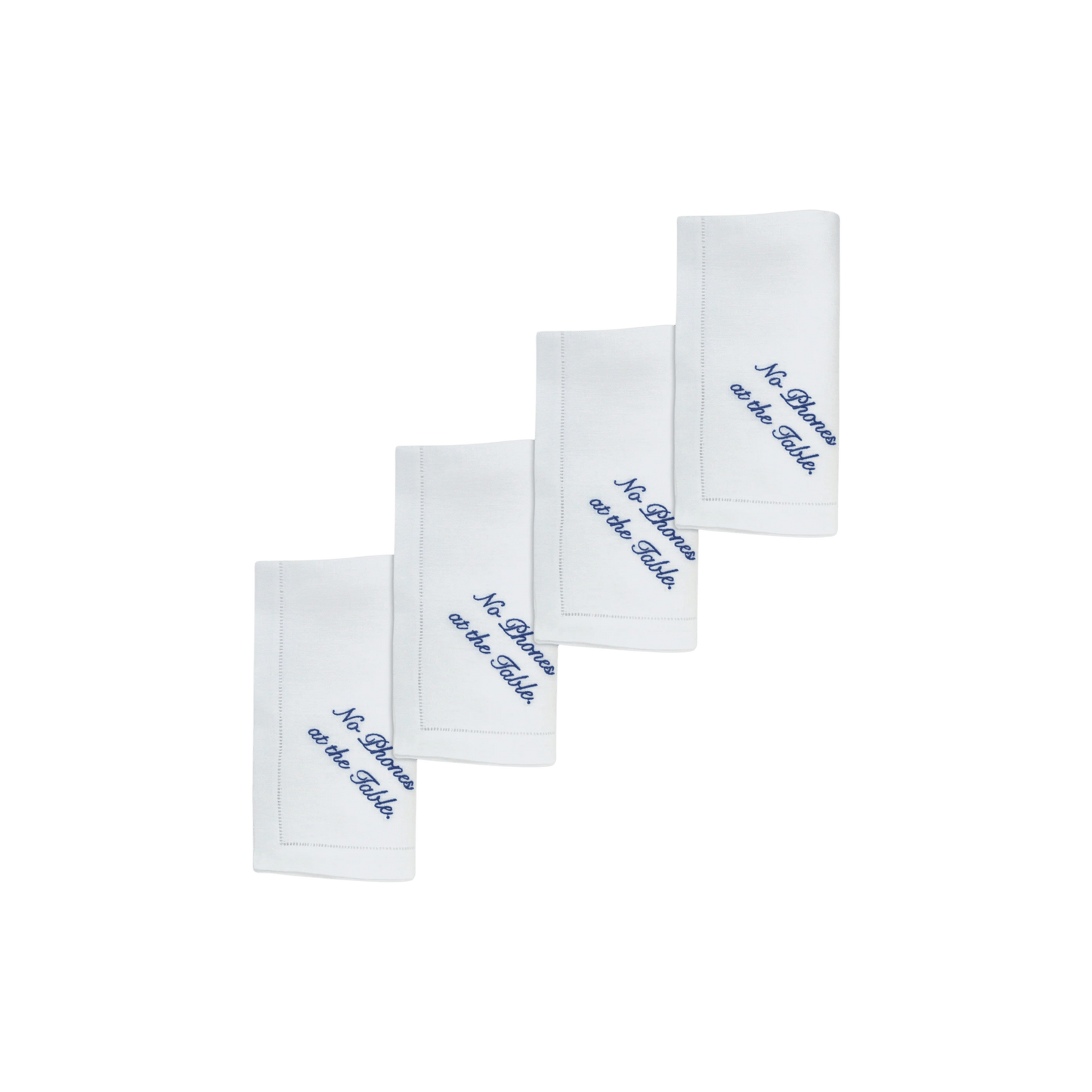 No Phone Dinner Napkins - Set of 4 - Hosted by Kelly Gaudreau