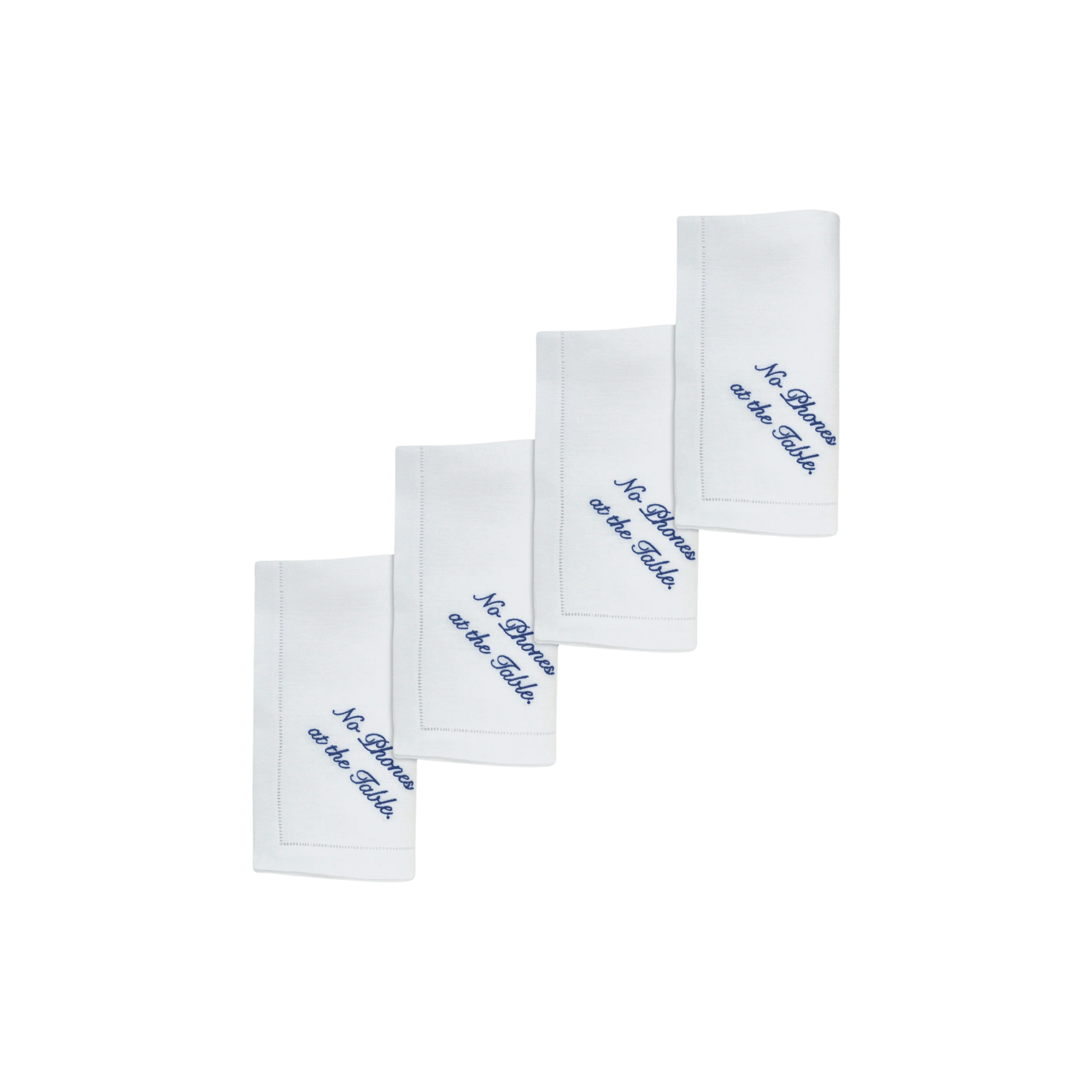 No Phone Dinner Napkins - Set of 4 - Hosted by Kelly Gaudreau