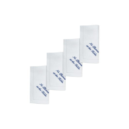 No Phone Dinner Napkins - Set of 4 - Hosted by Kelly Gaudreau