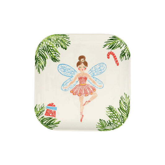 Nutcrackers Sugar Plum Fairy Square Platter - Hosted by Kelly Gaudreau