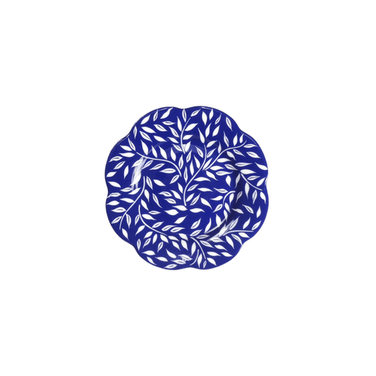 Nymphea Olivier All Over Blue Dessert Plate - Hosted by Kelly Gaudreau