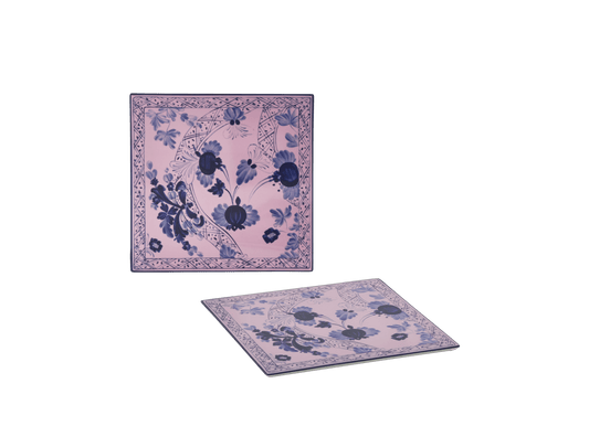 Oggetti Set of 2 Porcelain Placemates - Azalea - Hosted by Kelly Gaudreau