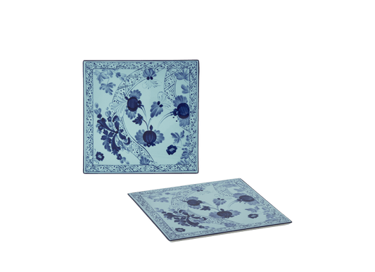 Oggetti Set of 2 Porcelain Placemates - Iris - Hosted by Kelly Gaudreau