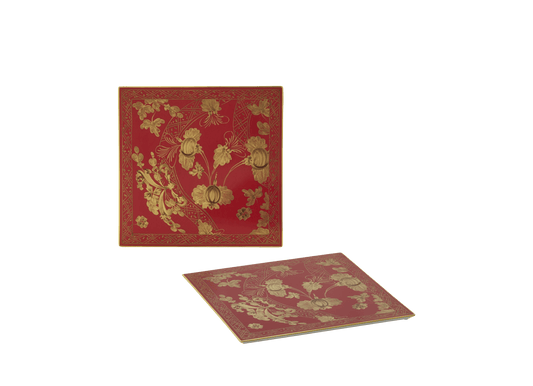 Oggetti Set of 2 Porcelain Placemates - Rubrum - Hosted by Kelly Gaudreau