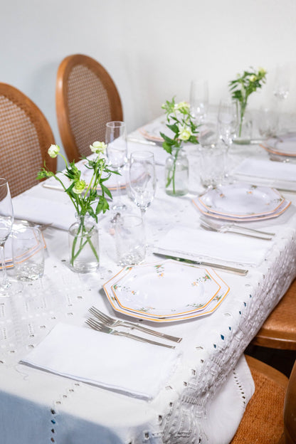 Ojete White Tablecloth - Hosted by Kelly Gaudreau