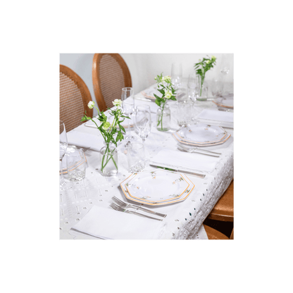 Ojete White Tablecloth - Hosted by Kelly Gaudreau