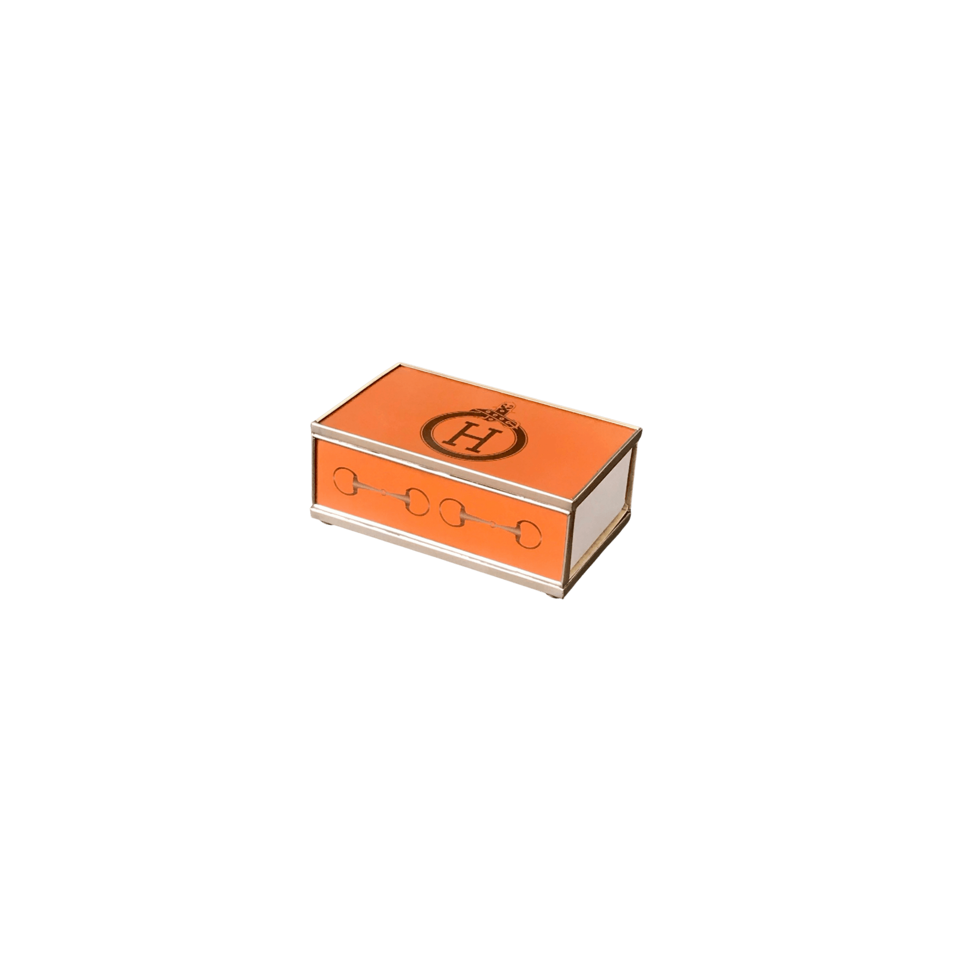 Orange "H" Monogram Matchbox Cover - Hosted by Kelly Gaudreau