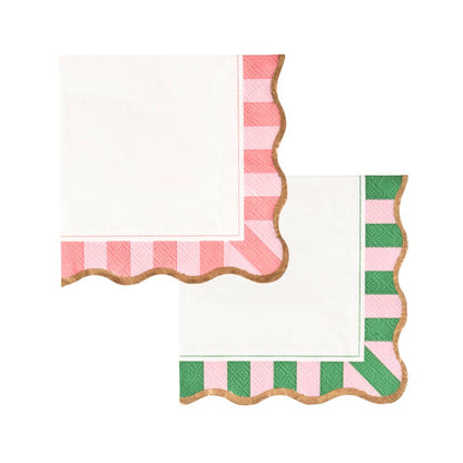 Palm Beach - Cabana Stripe Cocktail Napkins - Set of 20 - Hosted by Kelly Gaudreau