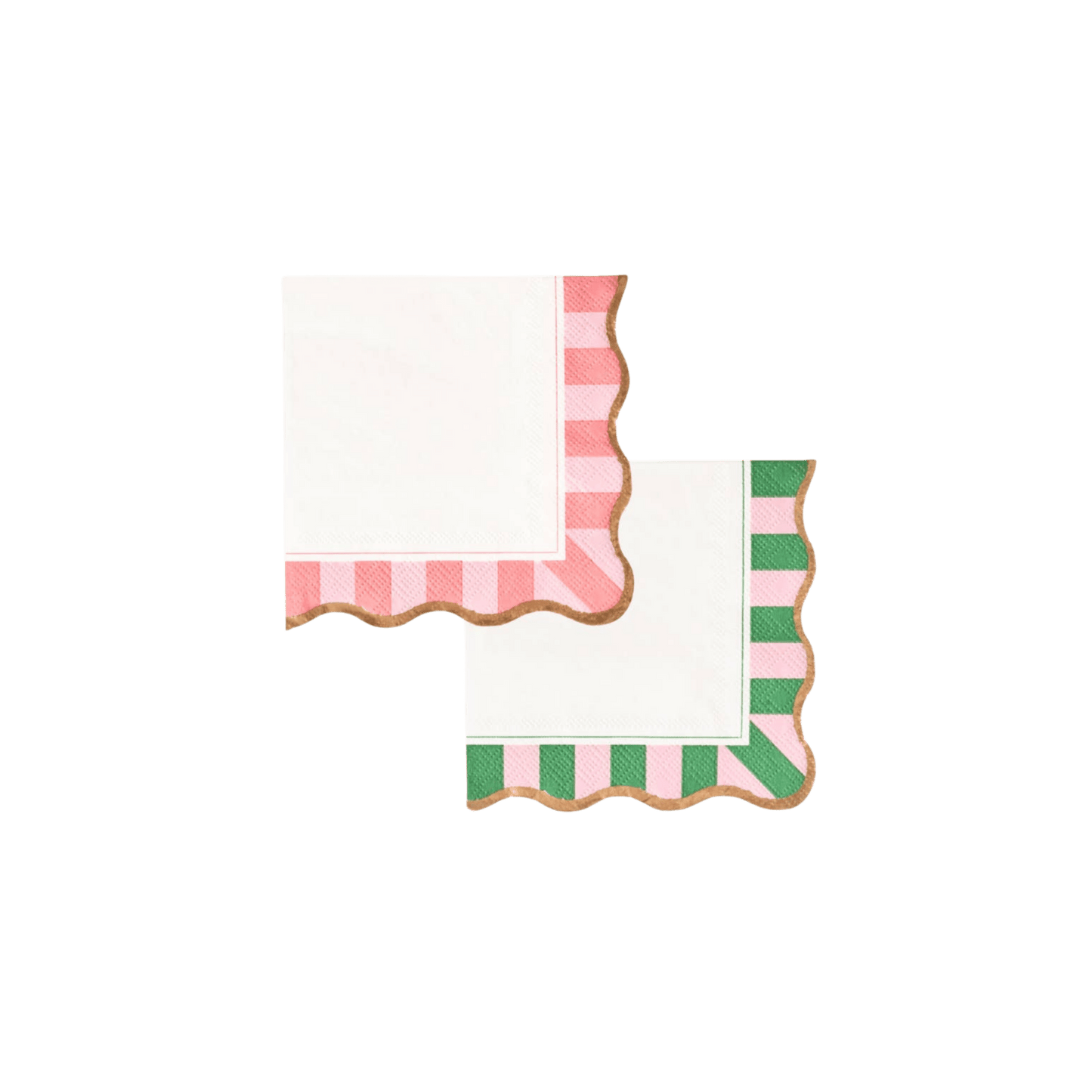 Palm Beach - Cabana Stripe Cocktail Napkins - Set of 20 - Hosted by Kelly Gaudreau