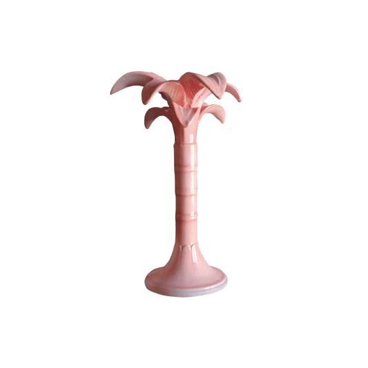 Palm Tree Candle Holder Medium Pink - Hosted by Kelly Gaudreau