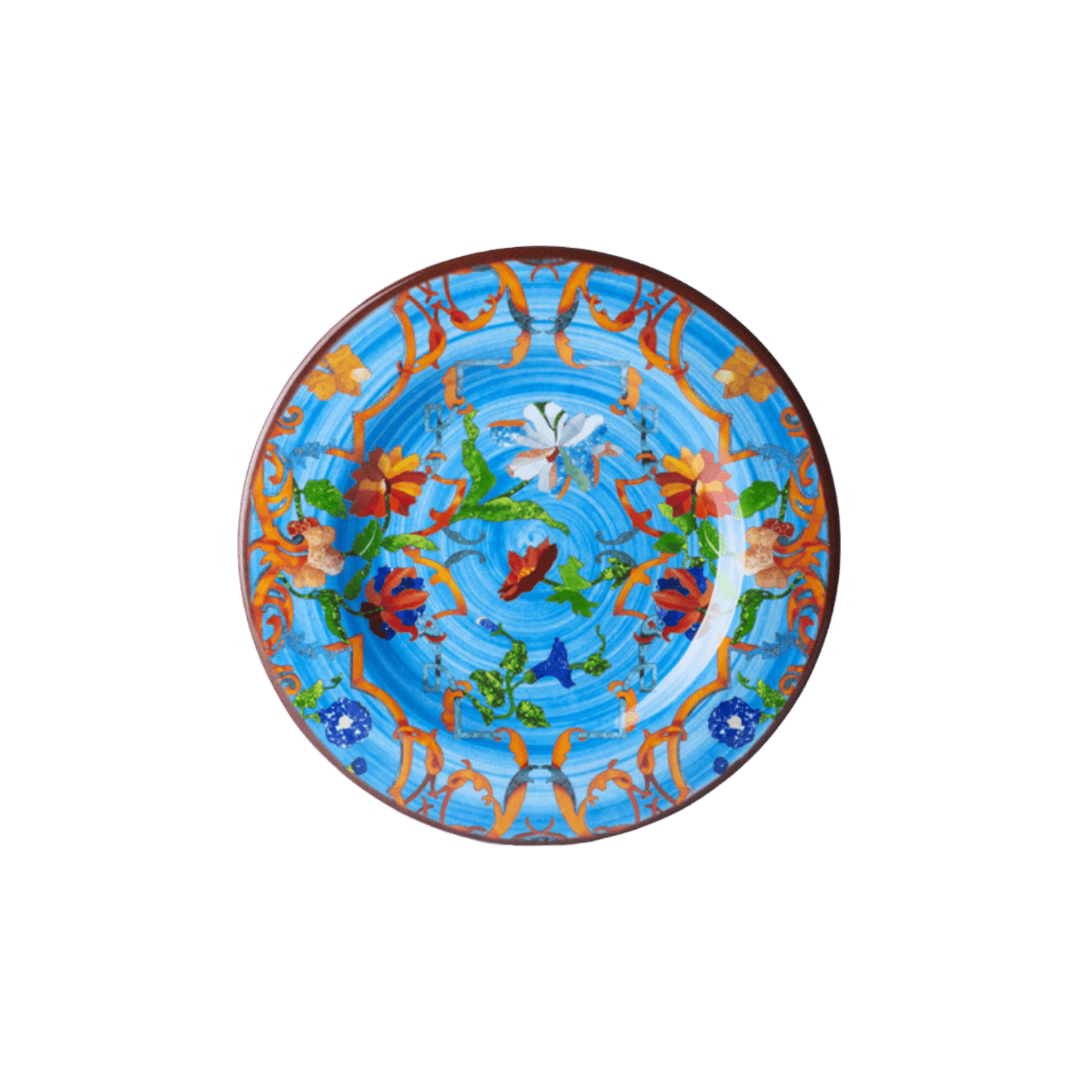 Pancale Melamine Plate in Turquoise - Set of 6 - Hosted by Kelly Gaudreau