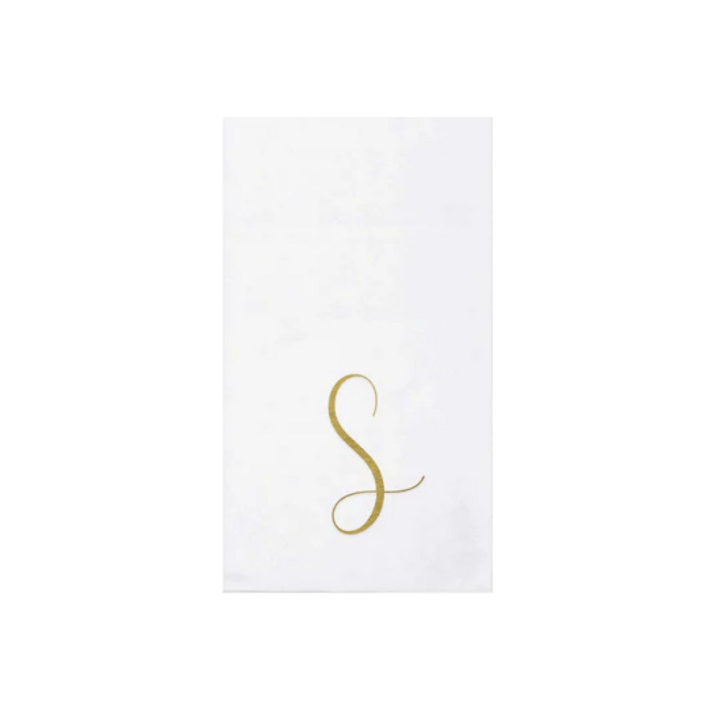 Papersoft Napkins Gold Monogram Guest Towels - Pack of 20 - Hosted by Kelly Gaudreau