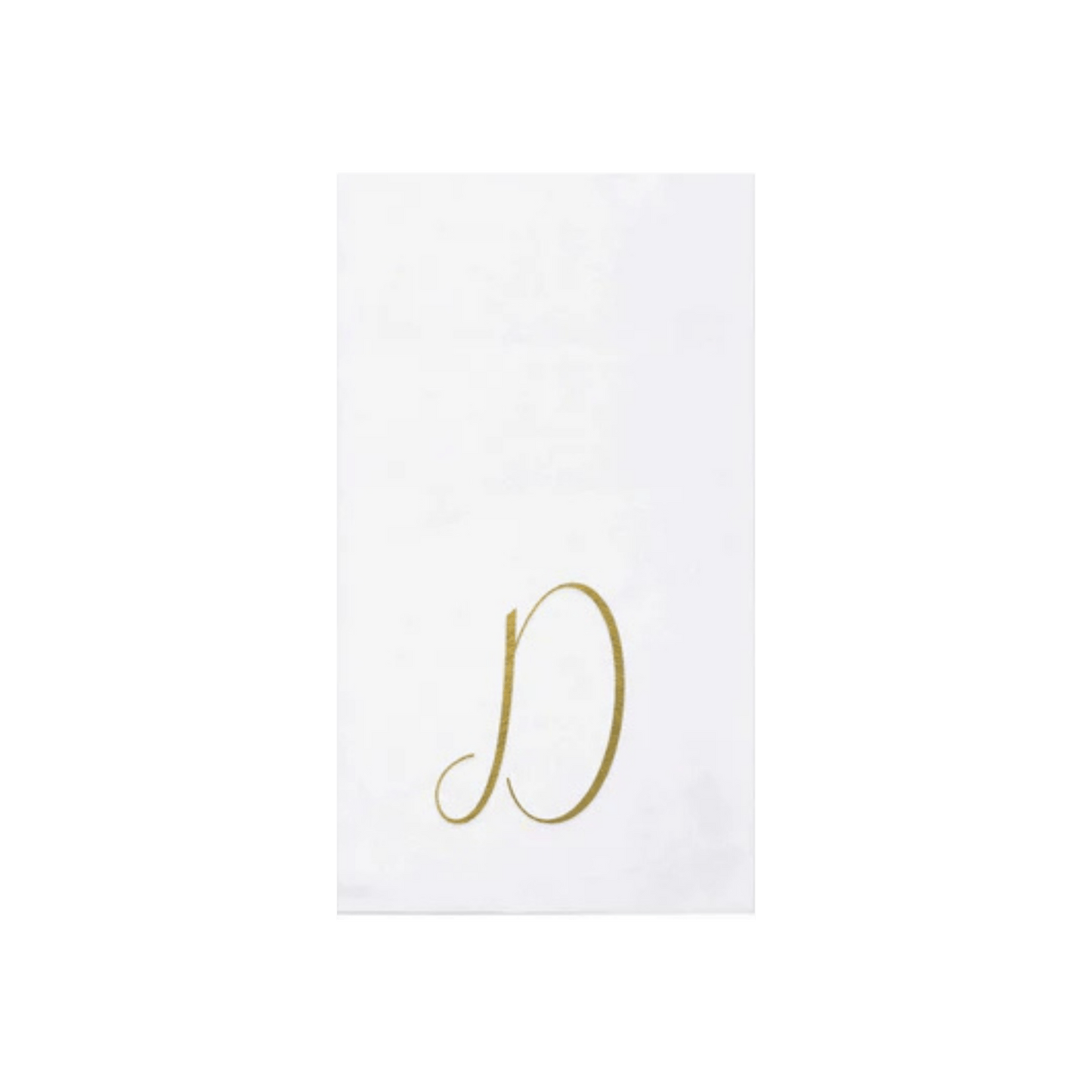 Papersoft Napkins Gold Monogram Guest Towels - Pack of 20 - Hosted by Kelly Gaudreau