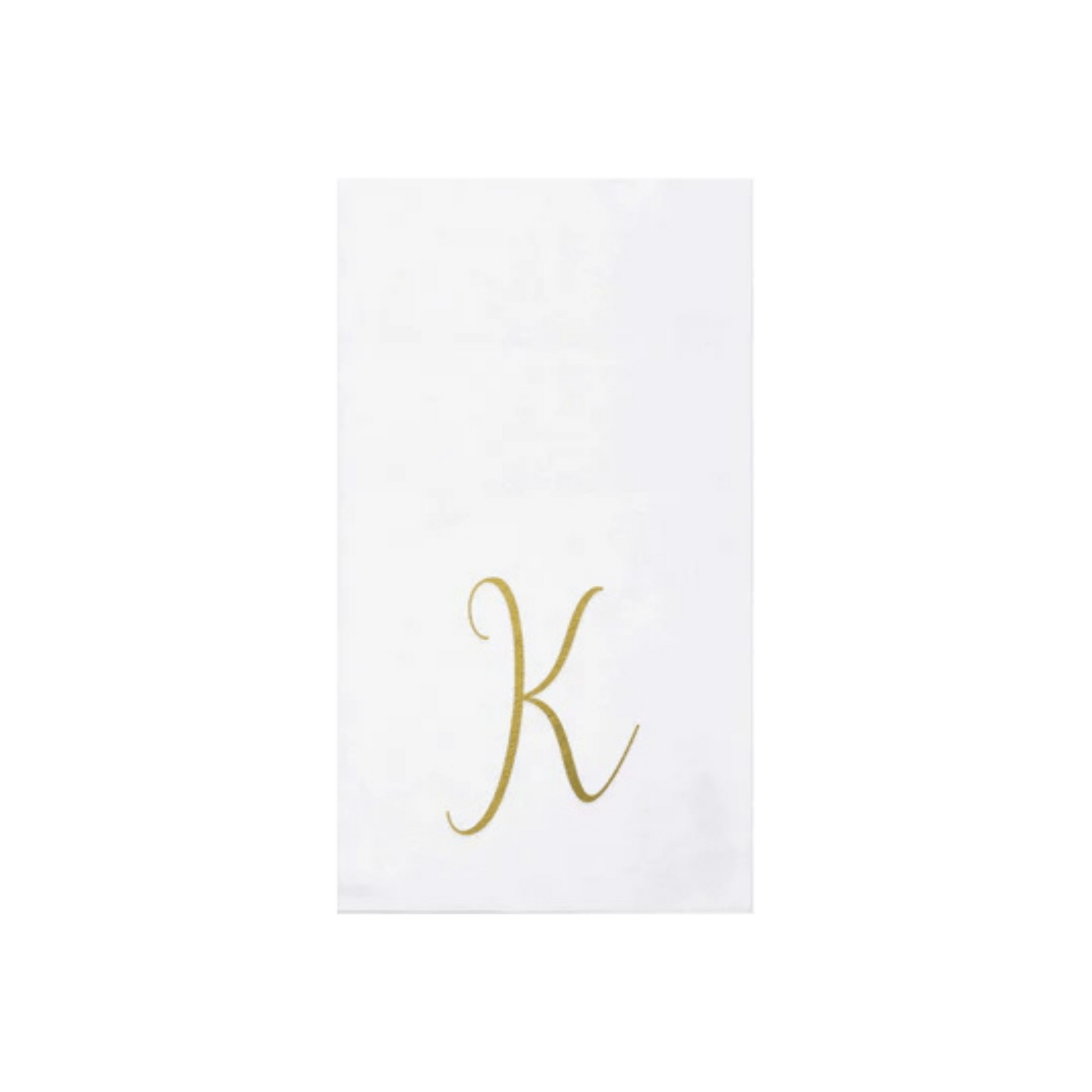 Papersoft Napkins Gold Monogram Guest Towels - Pack of 20 - Hosted by Kelly Gaudreau