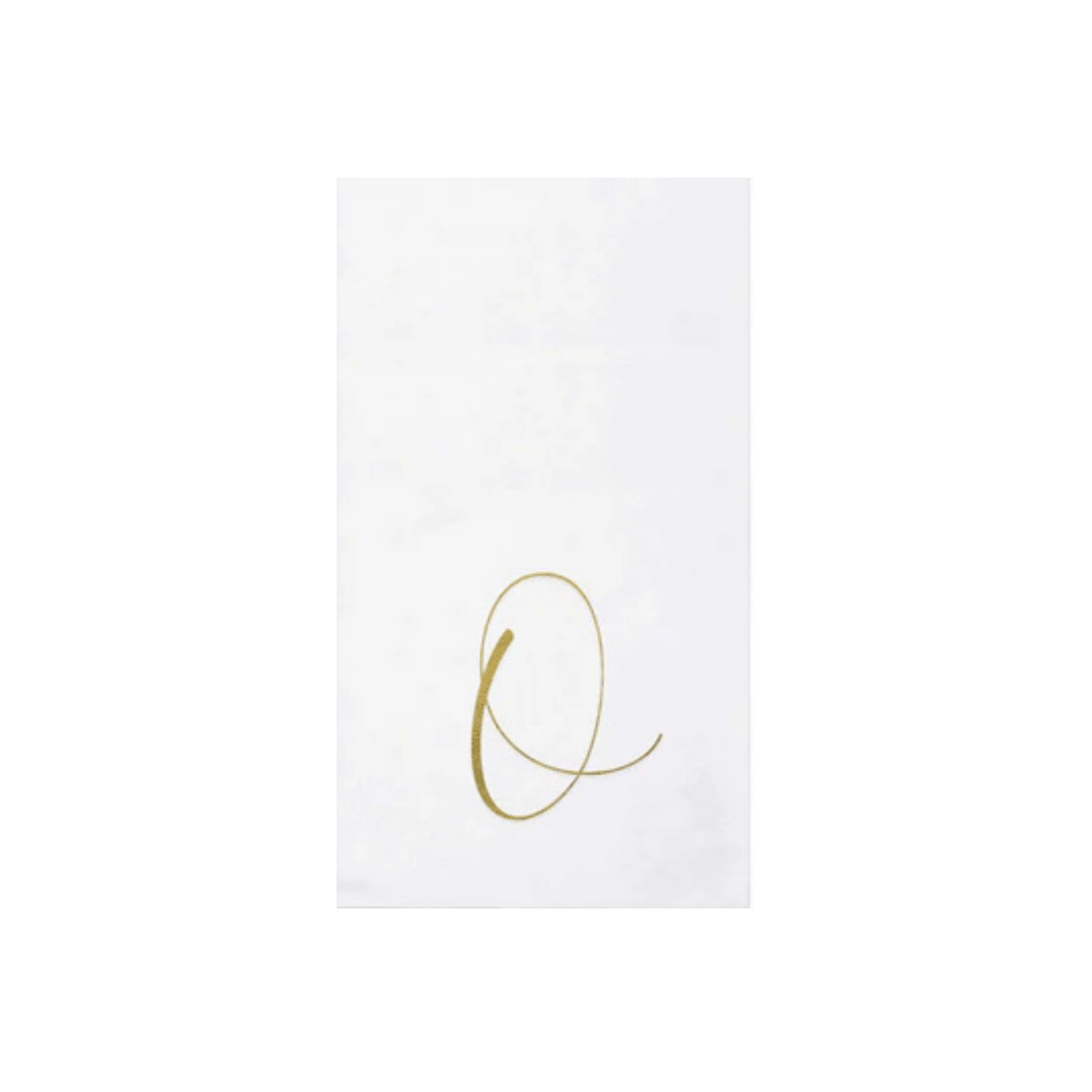 Papersoft Napkins Gold Monogram Guest Towels - Pack of 20 - Hosted by Kelly Gaudreau