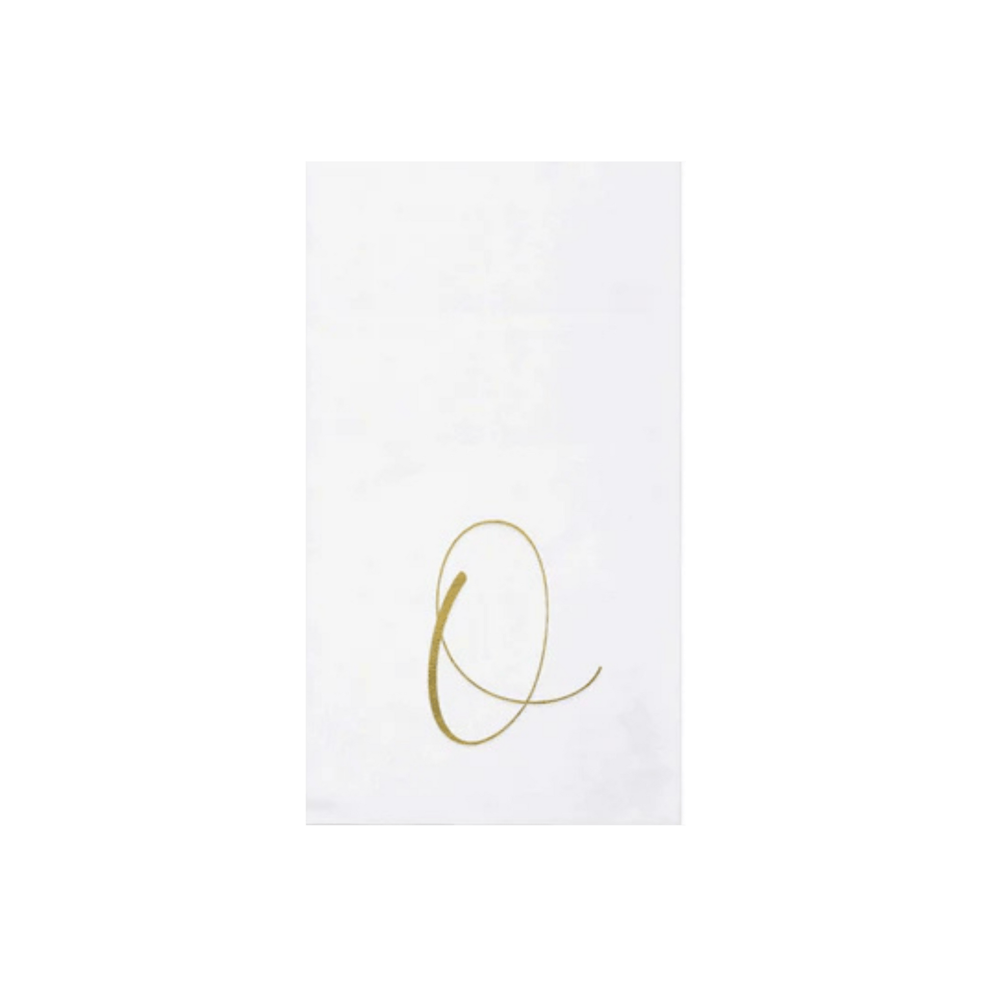 Papersoft Napkins Gold Monogram Guest Towels - Pack of 20 - Hosted by Kelly Gaudreau