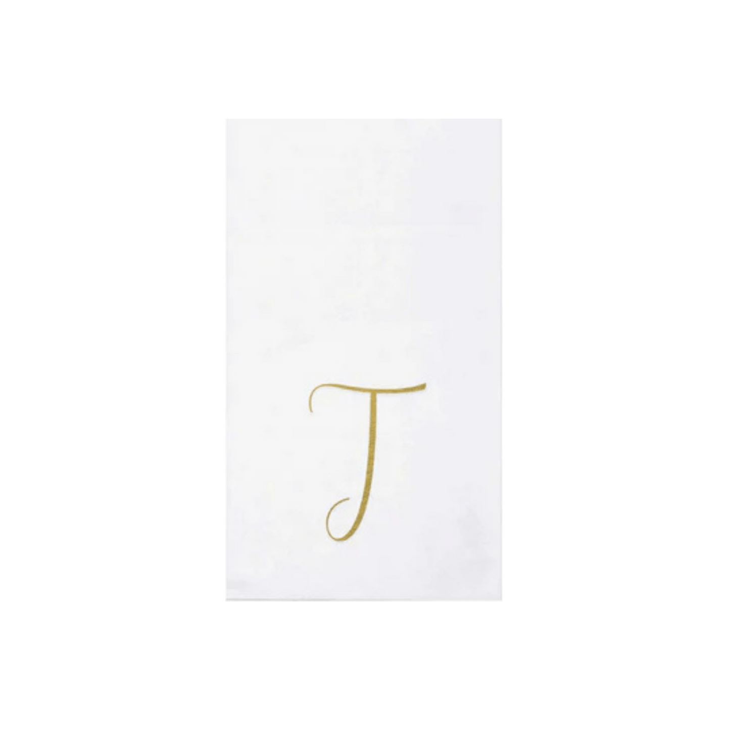 Papersoft Napkins Gold Monogram Guest Towels - Pack of 20 - Hosted by Kelly Gaudreau