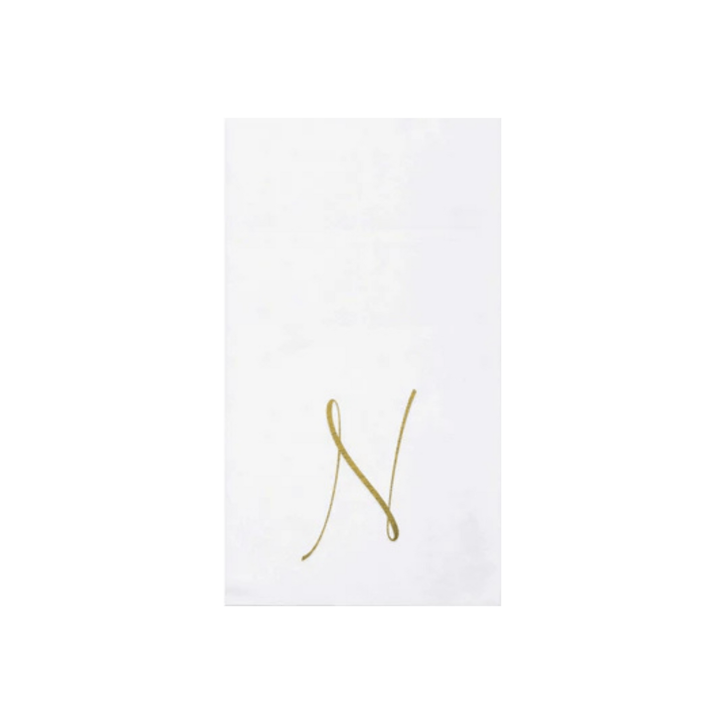 Papersoft Napkins Gold Monogram Guest Towels - Pack of 20 - Hosted by Kelly Gaudreau