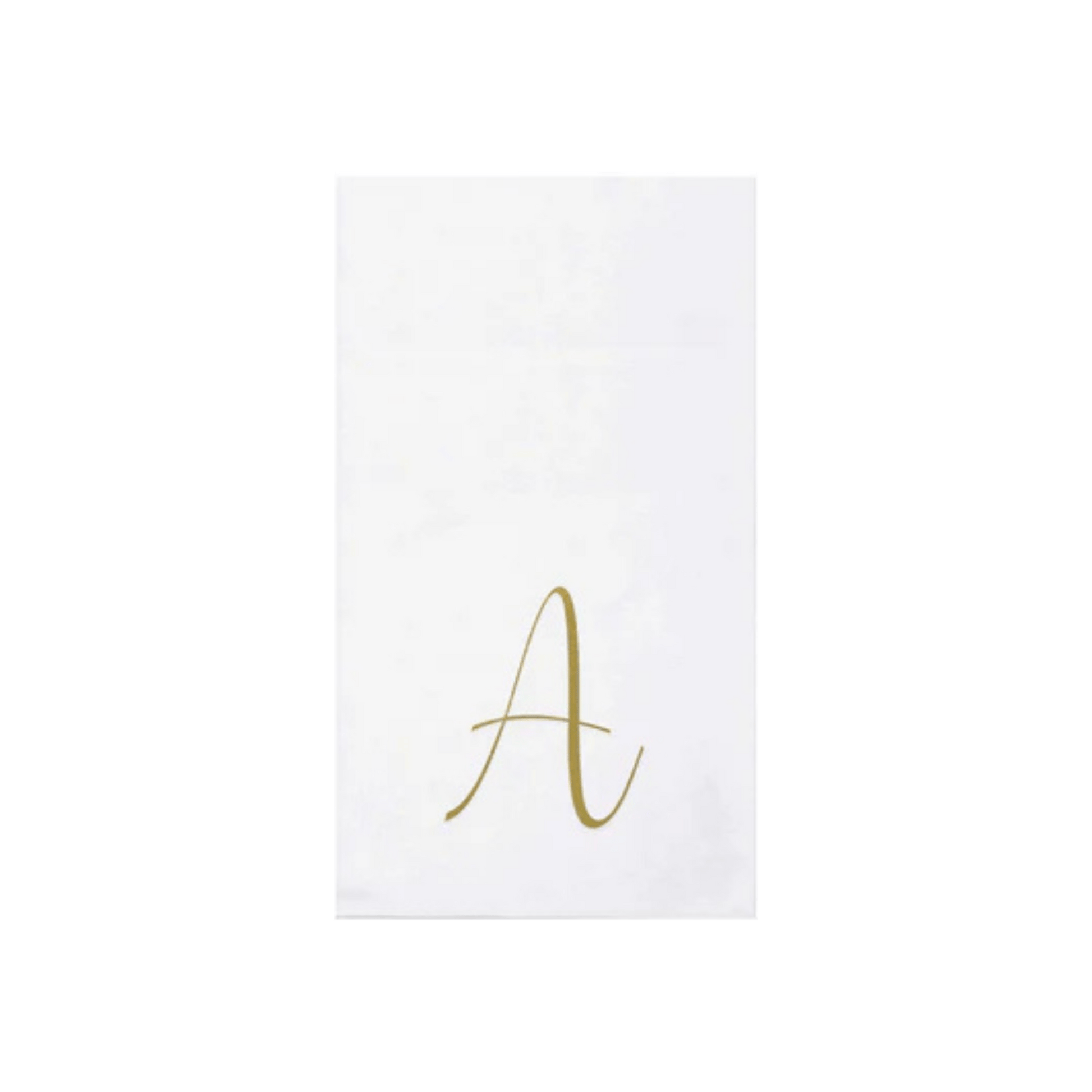 Papersoft Napkins Gold Monogram Guest Towels - Pack of 20 - Hosted by Kelly Gaudreau