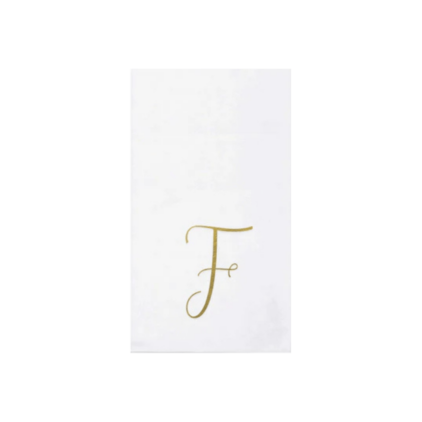 Papersoft Napkins Gold Monogram Guest Towels - Pack of 20 - Hosted by Kelly Gaudreau