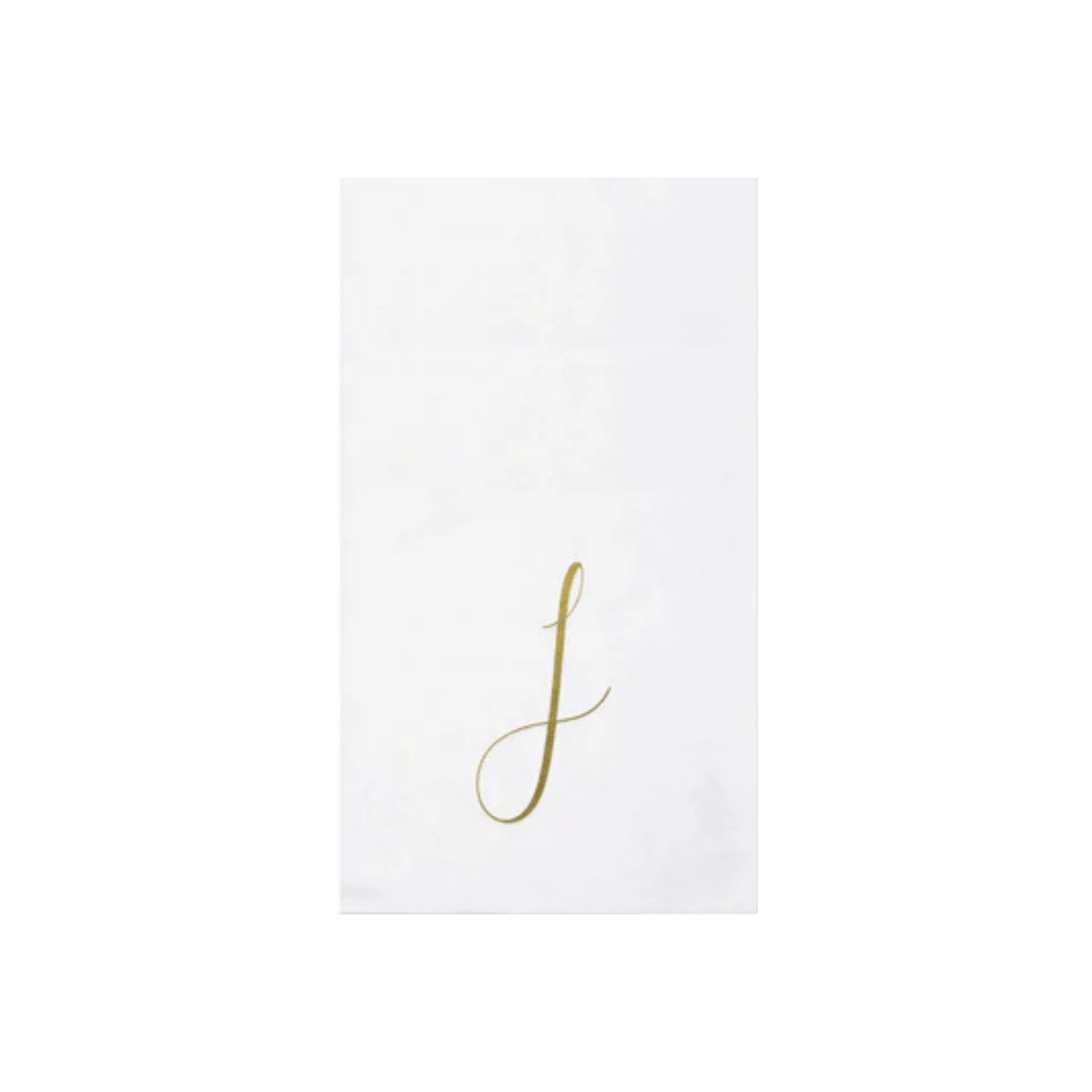 Papersoft Napkins Gold Monogram Guest Towels - Pack of 20 - Hosted by Kelly Gaudreau