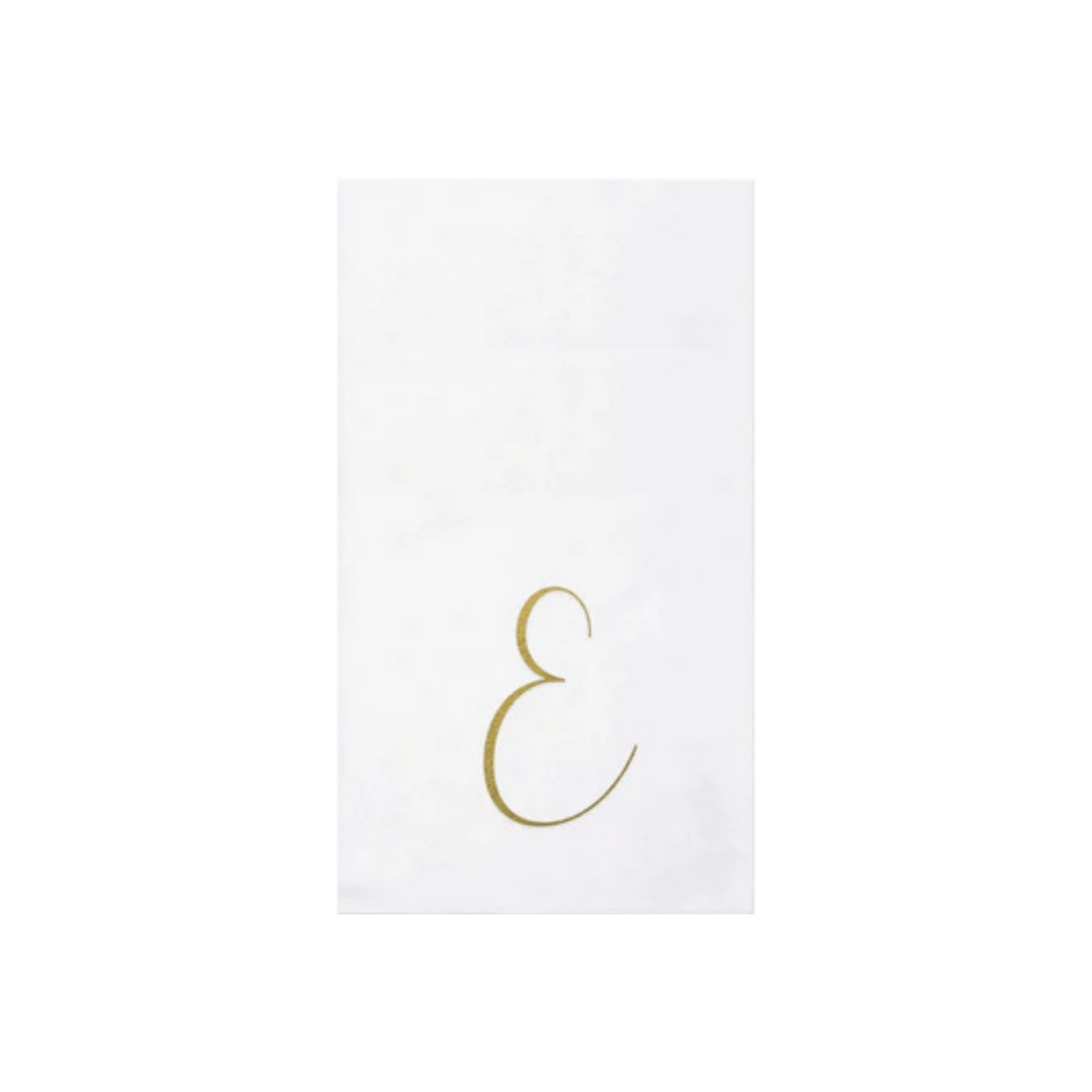 Papersoft Napkins Gold Monogram Guest Towels - Pack of 20 - Hosted by Kelly Gaudreau