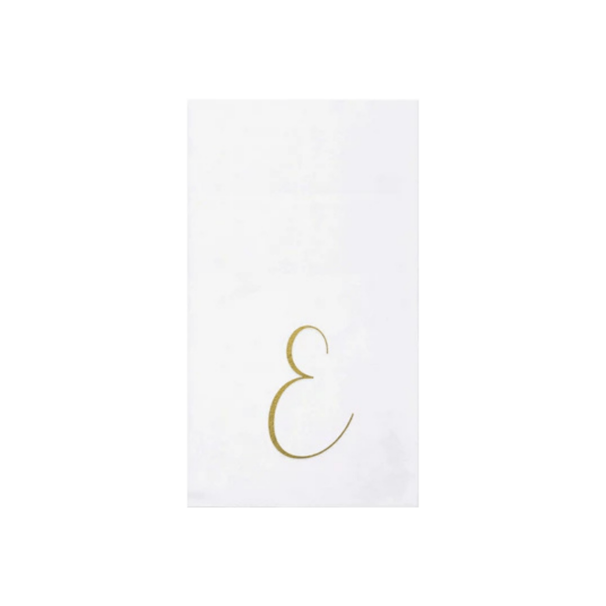 Papersoft Napkins Gold Monogram Guest Towels - Pack of 20 - Hosted by Kelly Gaudreau