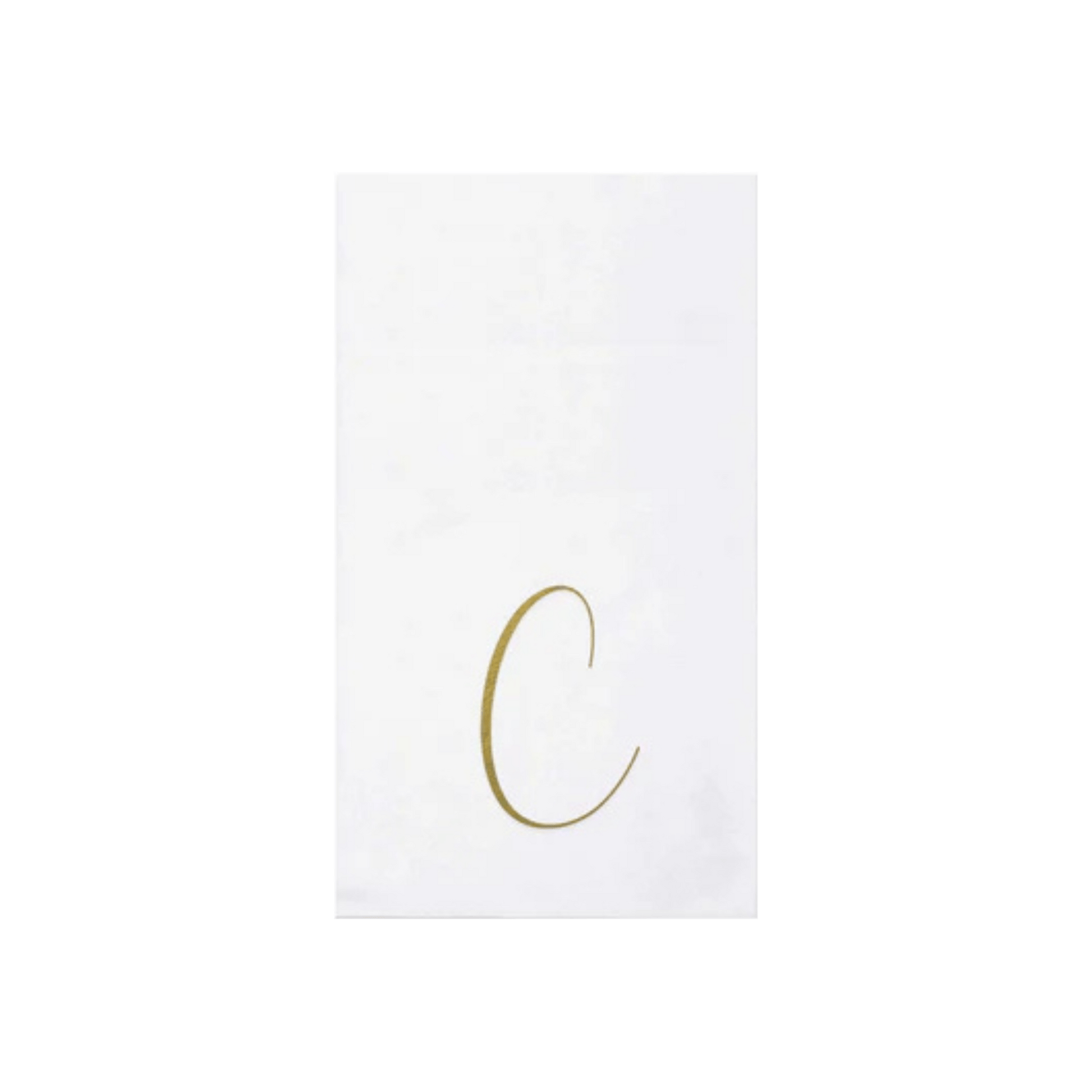 Papersoft Napkins Gold Monogram Guest Towels - Pack of 20 - Hosted by Kelly Gaudreau
