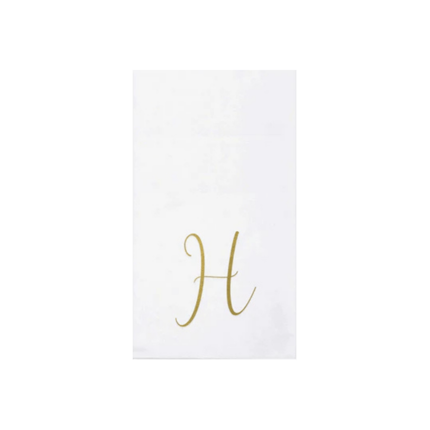 Papersoft Napkins Gold Monogram Guest Towels - Pack of 20 - Hosted by Kelly Gaudreau