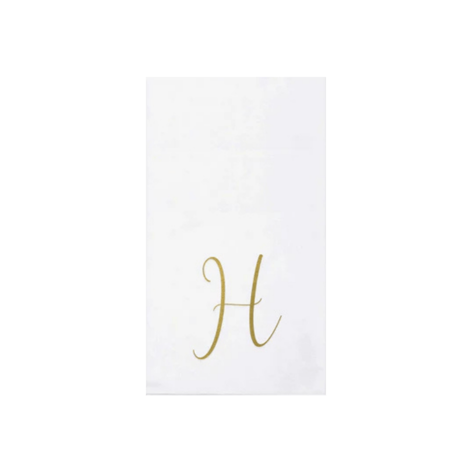 Papersoft Napkins Gold Monogram Guest Towels - Pack of 20 - Hosted by Kelly Gaudreau