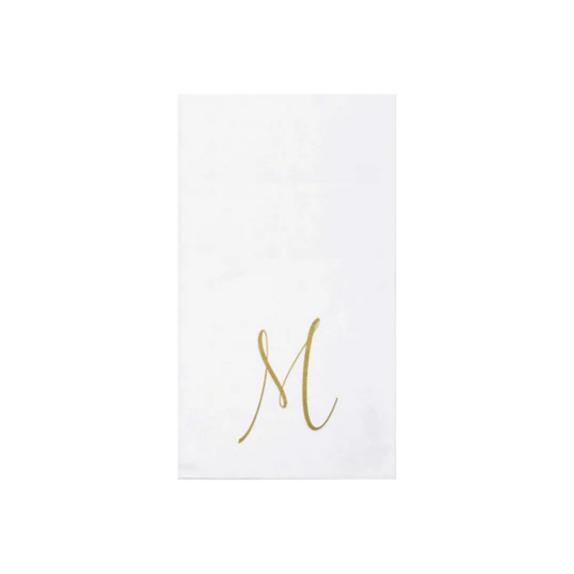 Papersoft Napkins Gold Monogram Guest Towels - Pack of 20 - Hosted by Kelly Gaudreau