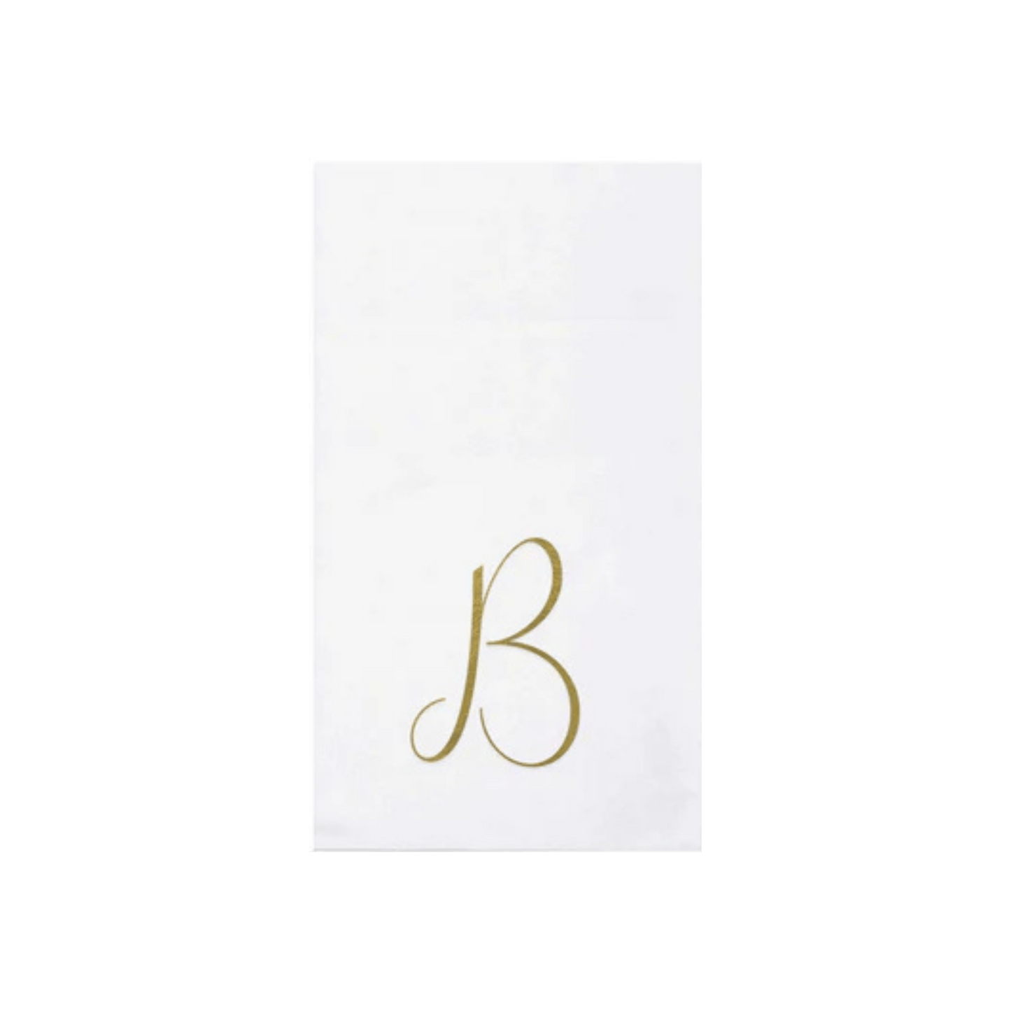 Papersoft Napkins Gold Monogram Guest Towels - Pack of 20 - Hosted by Kelly Gaudreau