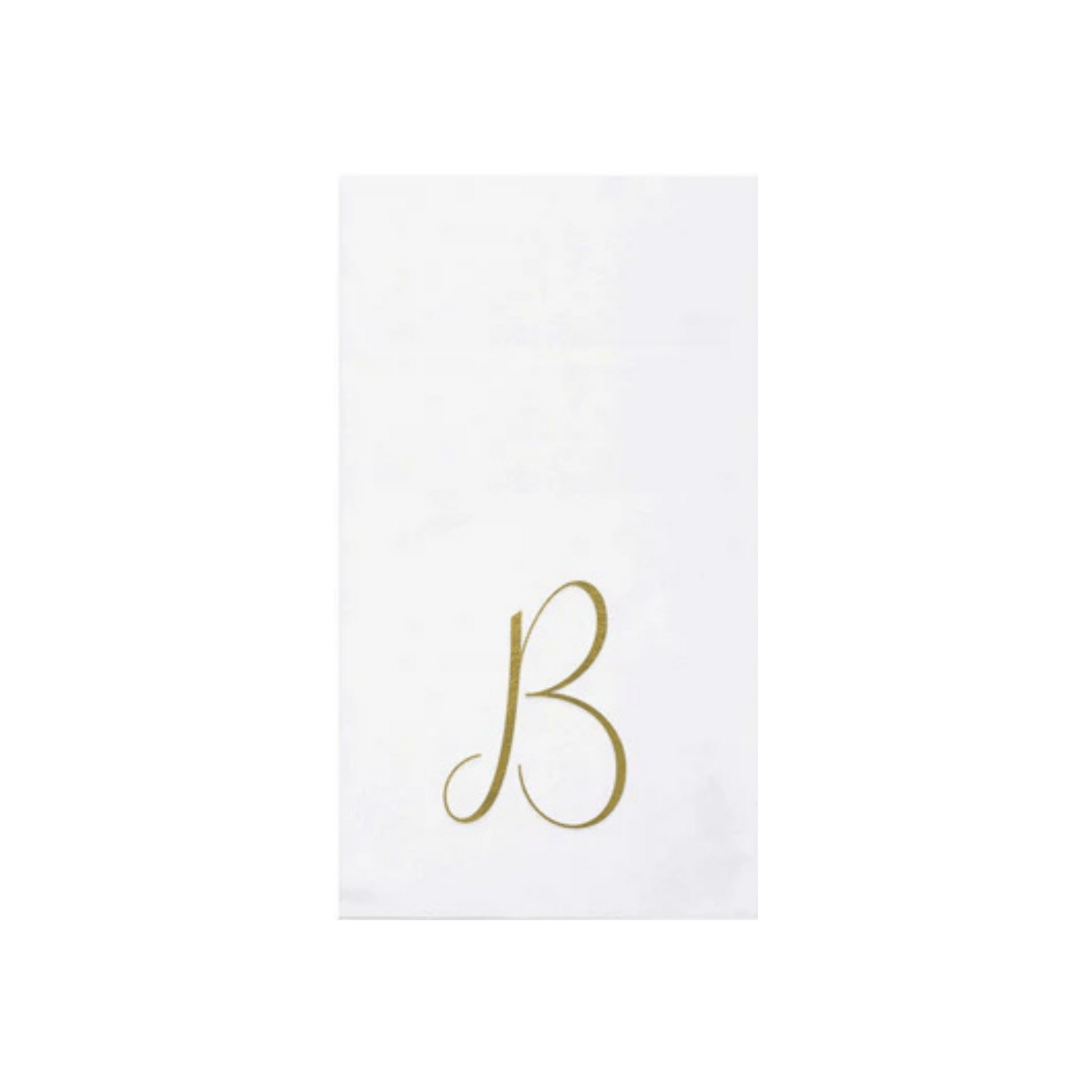 Papersoft Napkins Gold Monogram Guest Towels - Pack of 20 - Hosted by Kelly Gaudreau