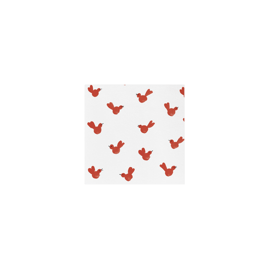 Papersoft Napkins Red Bird Cocktail Napkins - Pack of 20 - Hosted by Kelly Gaudreau