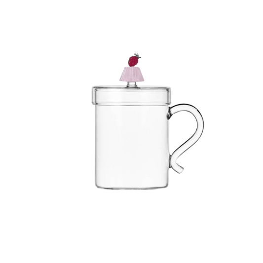 Patisserie Mug with Lid - Charlotte with Raspberry - Hosted by Kelly Gaudreau