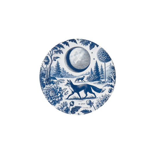 Dahlia Fox Toile Dessert Plates - Pack of 8