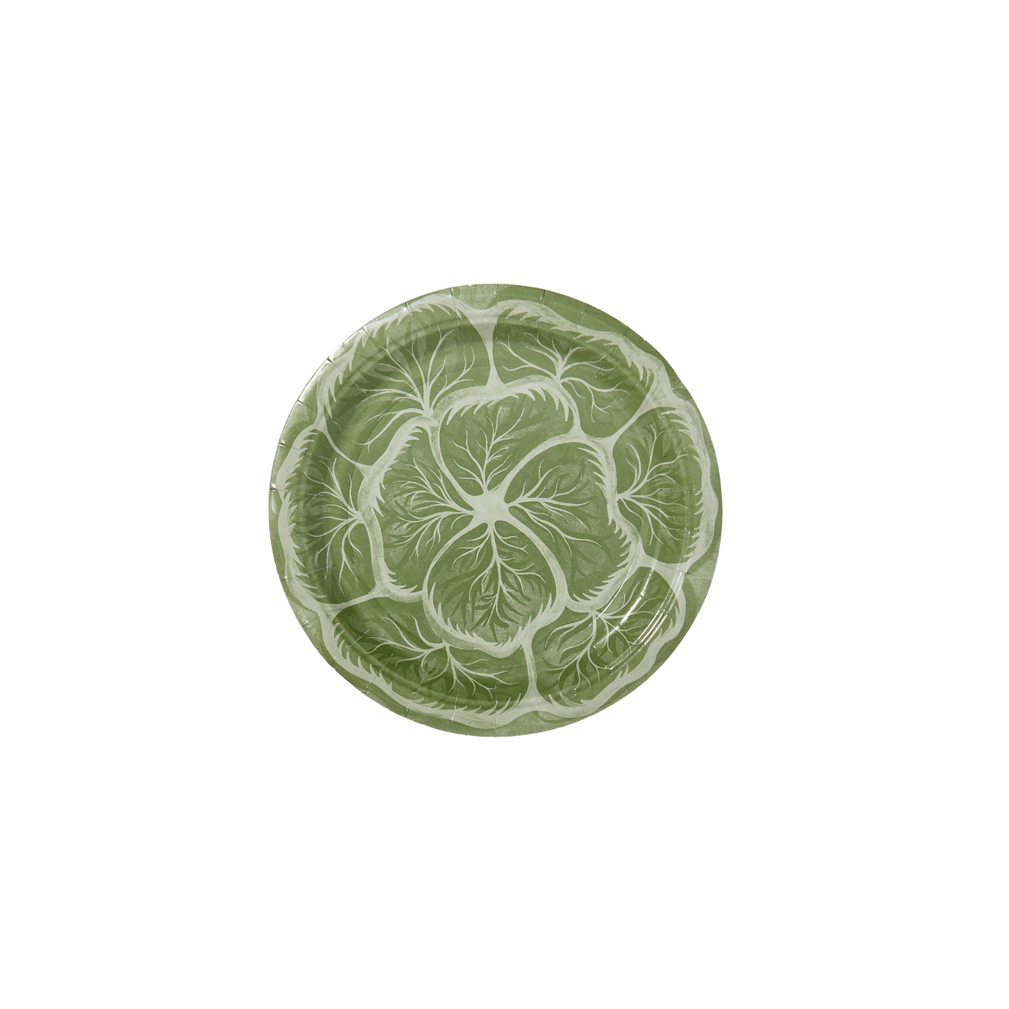 Mini Hors D'oeuvres Cabbage Paper Plates - Set of 8