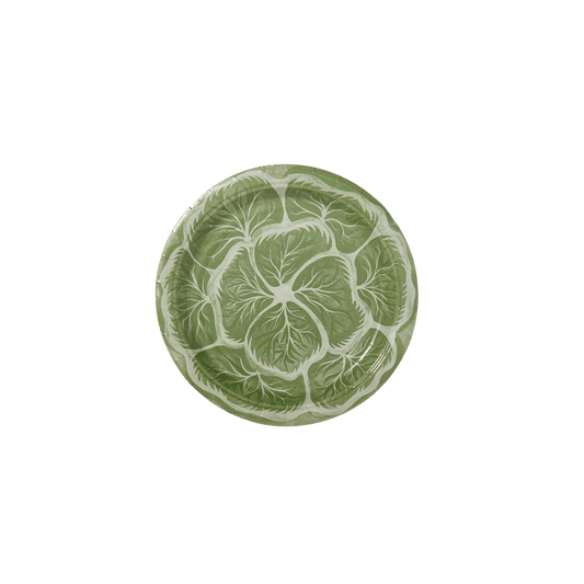 Mini Hors D'oeuvres Cabbage Paper Plates - Set of 8