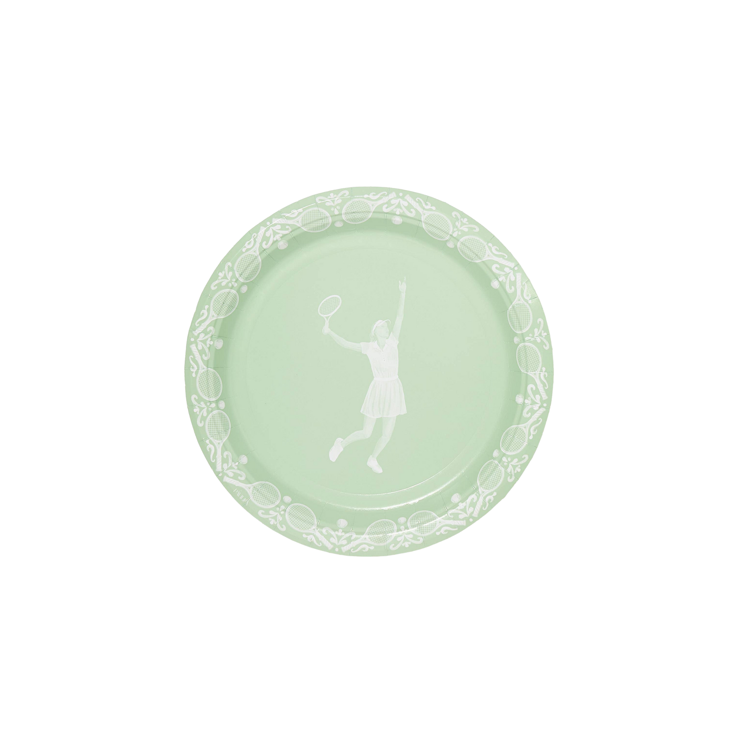 Tennis Jasperware-Inspired Dessert Paper Plates - Pack of 8