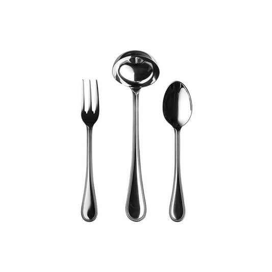 Perla Silver Plated 3 Piece Serving Set