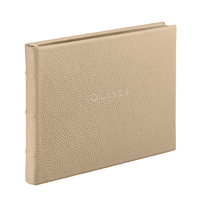 Pebble Grain Leather Guest Book - Hosted by Kelly Gaudreau