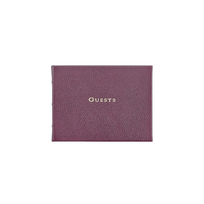Pebble Grain Leather Guest Book - Hosted by Kelly Gaudreau