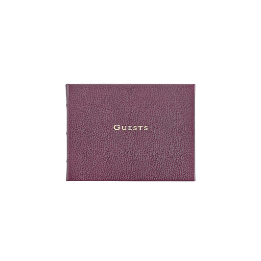 Pebble Grain Leather Guest Book - Hosted by Kelly Gaudreau