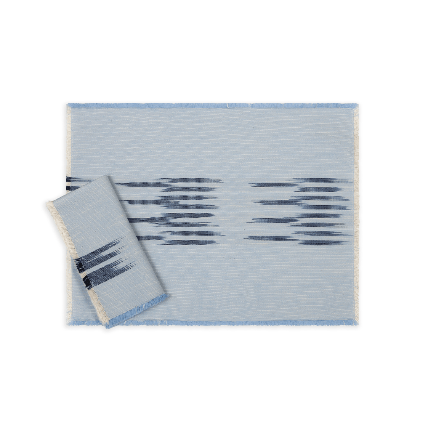 Peshtemal Ikat Cotton Fringe Placemats – Set of 4 - Hosted by Kelly Gaudreau
